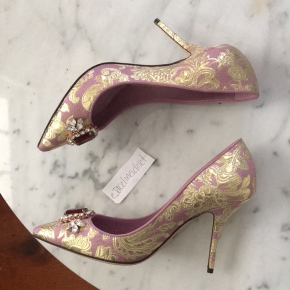 Dolce & Gabbana Purple Heels 37.5 - Picture 6 of 7